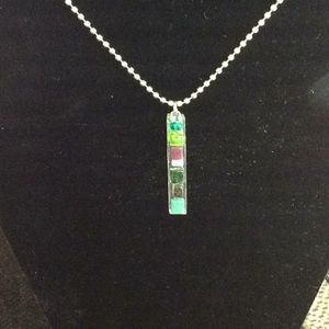 Glass pendant multicolor